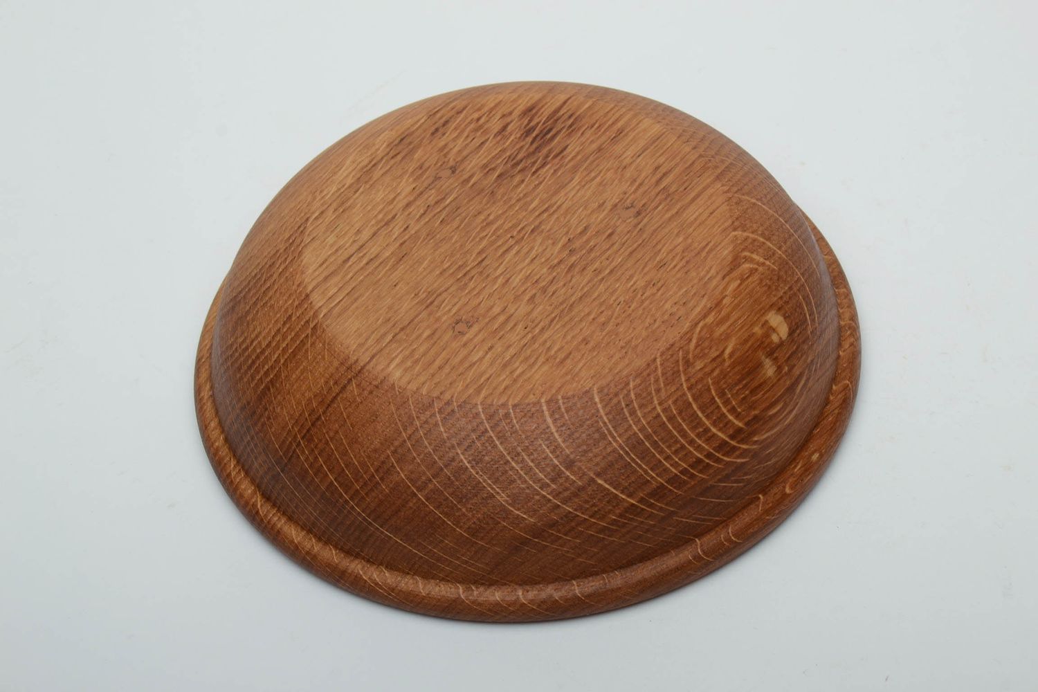 Ciotola ecologica di legno fatta a mano piatto di cucina utensili da cucina foto 4