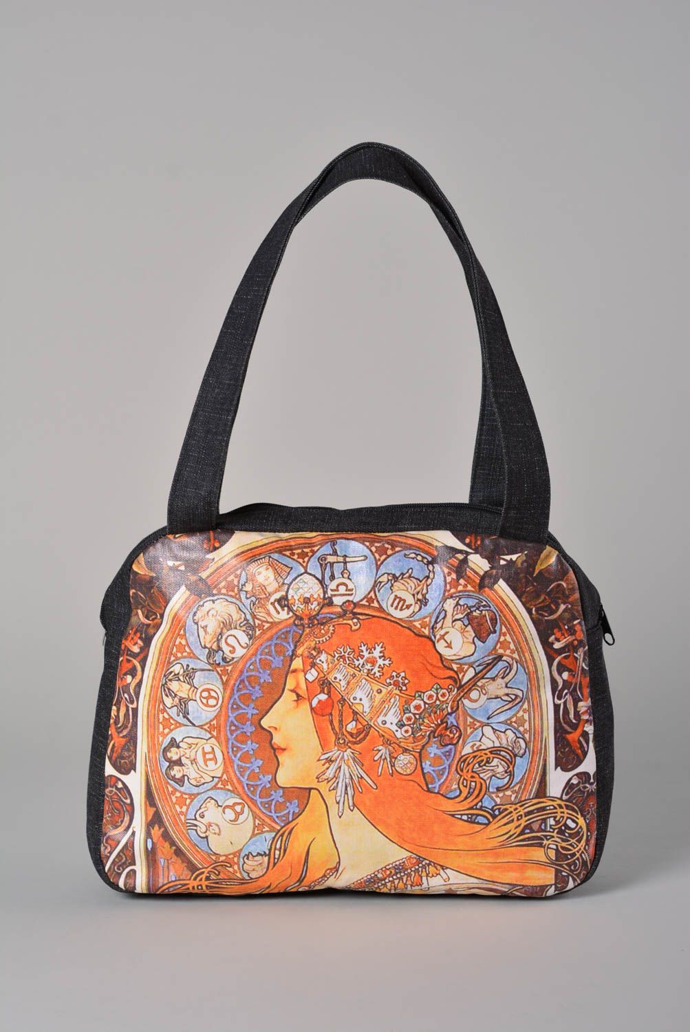 Unusual handmade fabric handbag textile bag design shoulder bag fashion trends photo 1