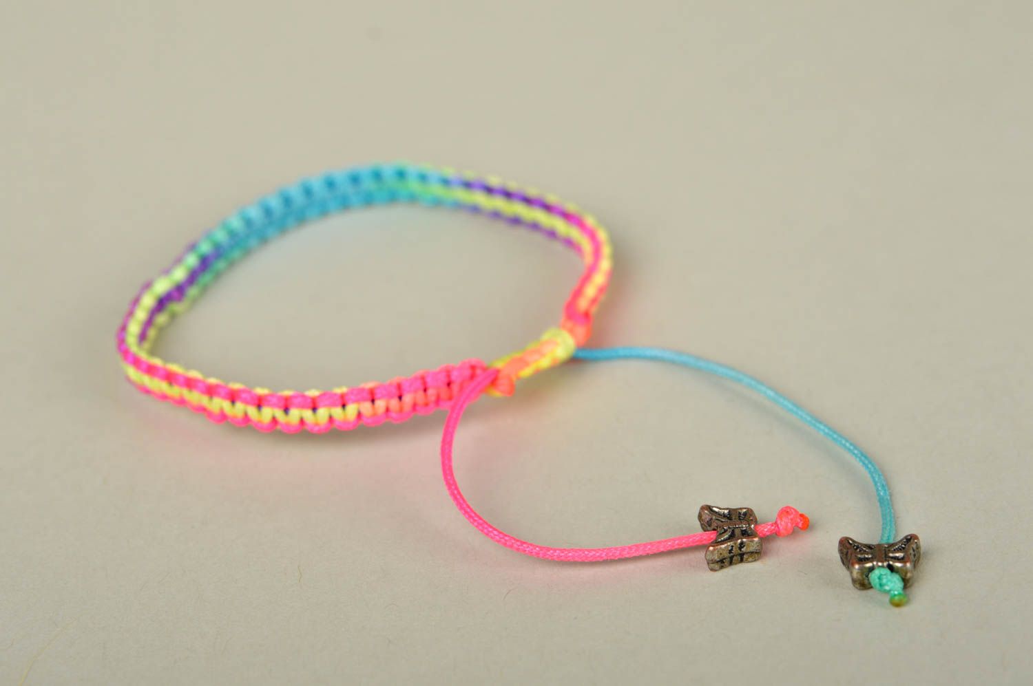 Handmade designer bracelet bright thin bracelet unusual wrist jewelry photo 5