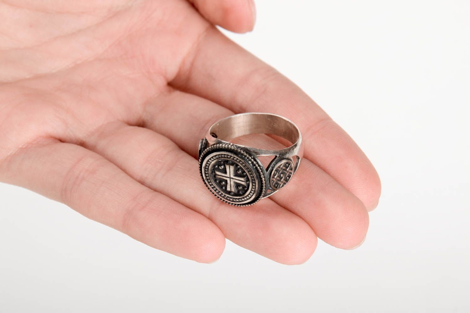 Handmade silver ring silver ring for men unusual ring gift for men silver ring photo 5