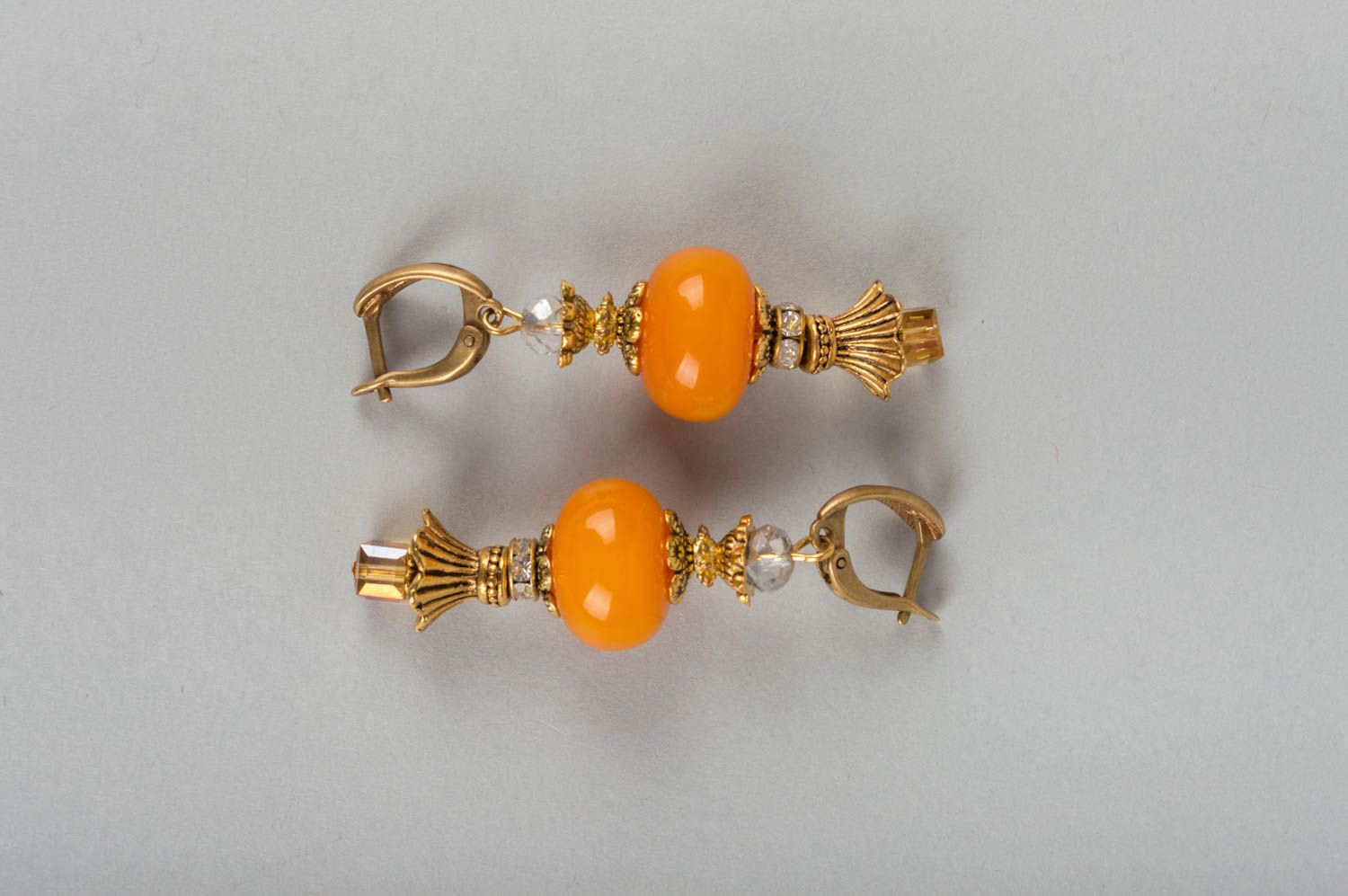 Ensemble de collier et boucles d'oreilles en ambre faits main pour femme photo 3