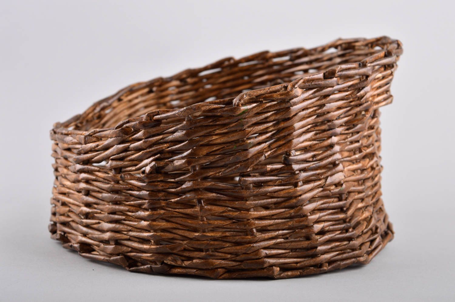 Handmade cute designer basket unusual stylish basket woven paper basket ideas photo 3