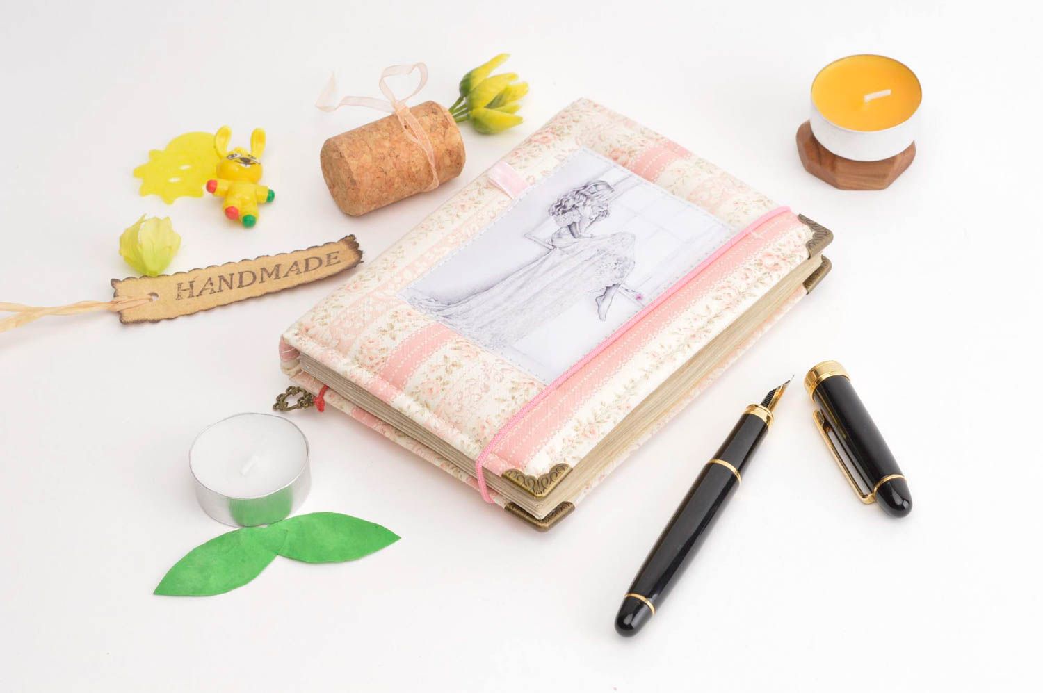 Soft cover notebook handmade notebook for girls designer accessories for girls photo 1