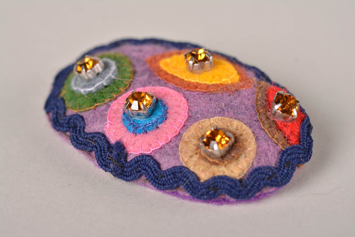 Beautiful handmade felt brooch jewelry costume jewelry designs gifts for her photo 5