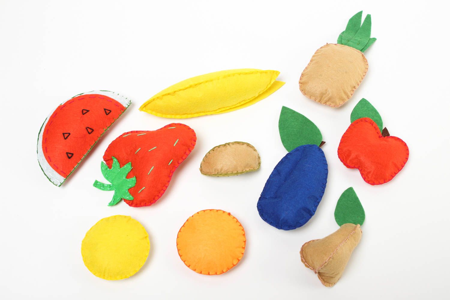 Мягкие игрушки ручной работы игрушки для детей фетровые игрушки Фруктовый сад фото 4