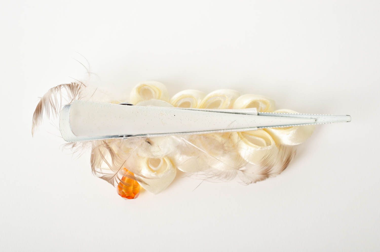 Стильное украшение ручной работы аксессуар для волос яркая заколка с цветком фото 4