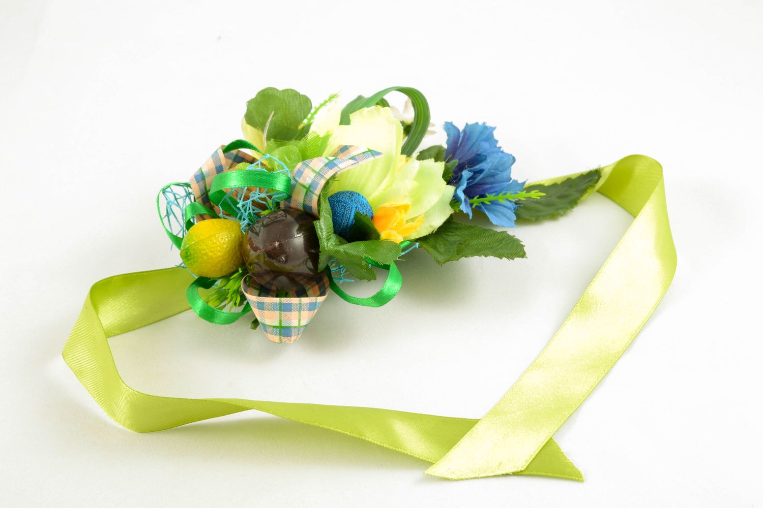 Decorative boutonniere for Easter basket photo 4