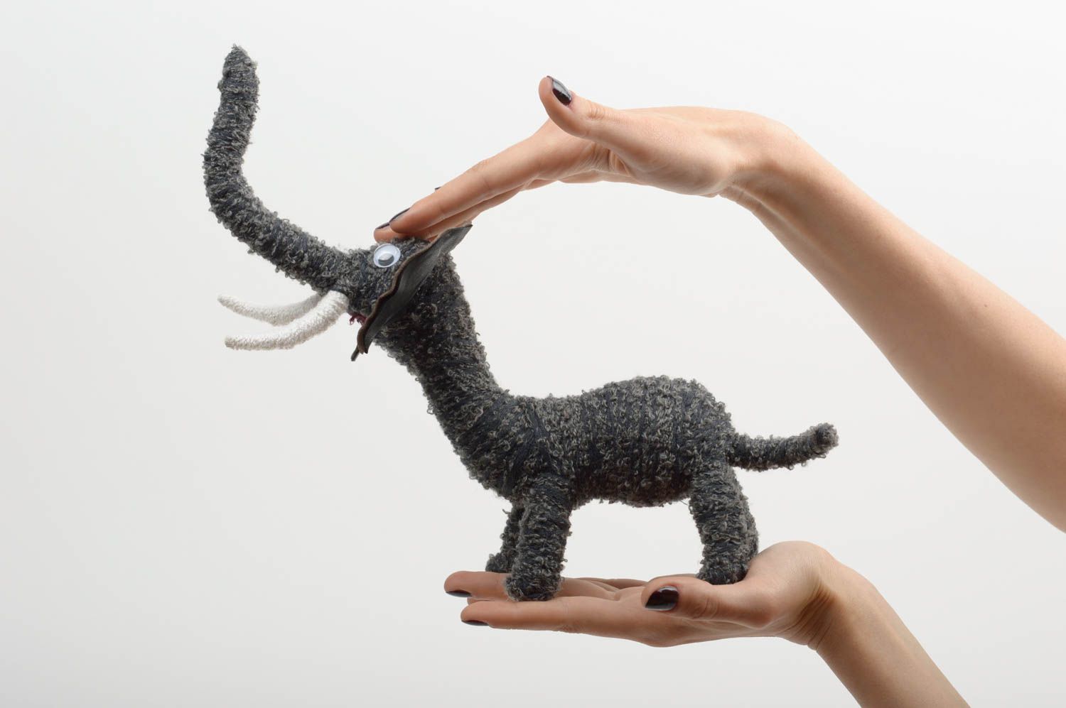 Игрушка слон ручной работы игрушка для малышей необычный подарок для детей  фото 5