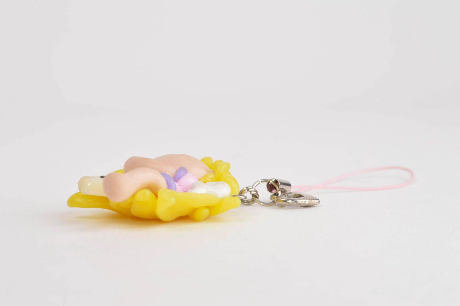 Handmade polymer clay pendant accessory for girl handmade bijouterie best gift photo 4