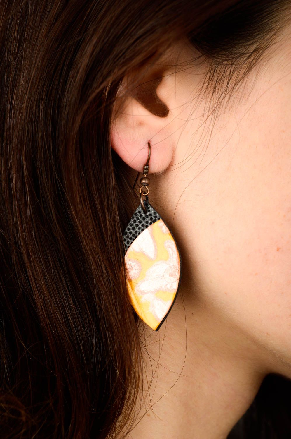 Handgemachte Ohrringe Polymer Clay Schmuck Geschenk für Frauen Ohrhänger Frauen foto 2