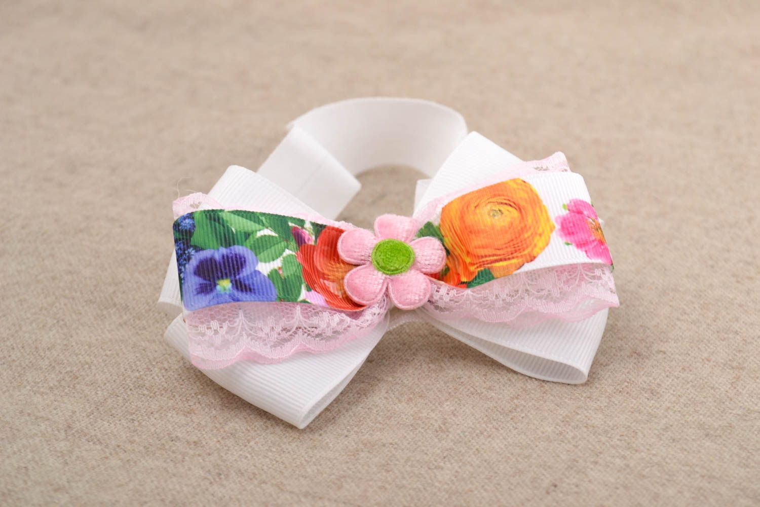 Beautiful handmade headband textile flower headband trendy hair ideas photo 1