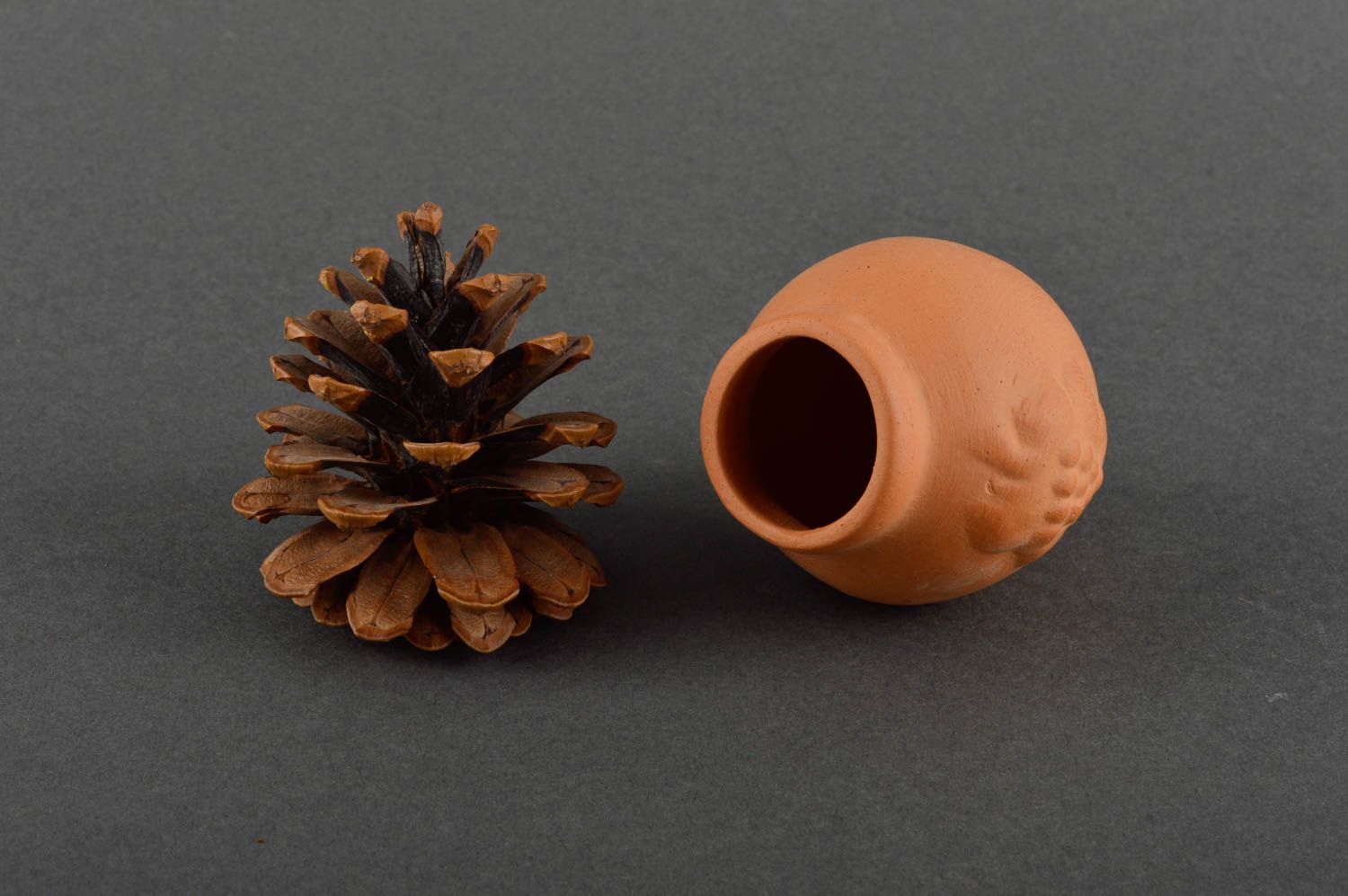 Handmade pottery vessel ceramic glass for vine decorative pottery home decor photo 1