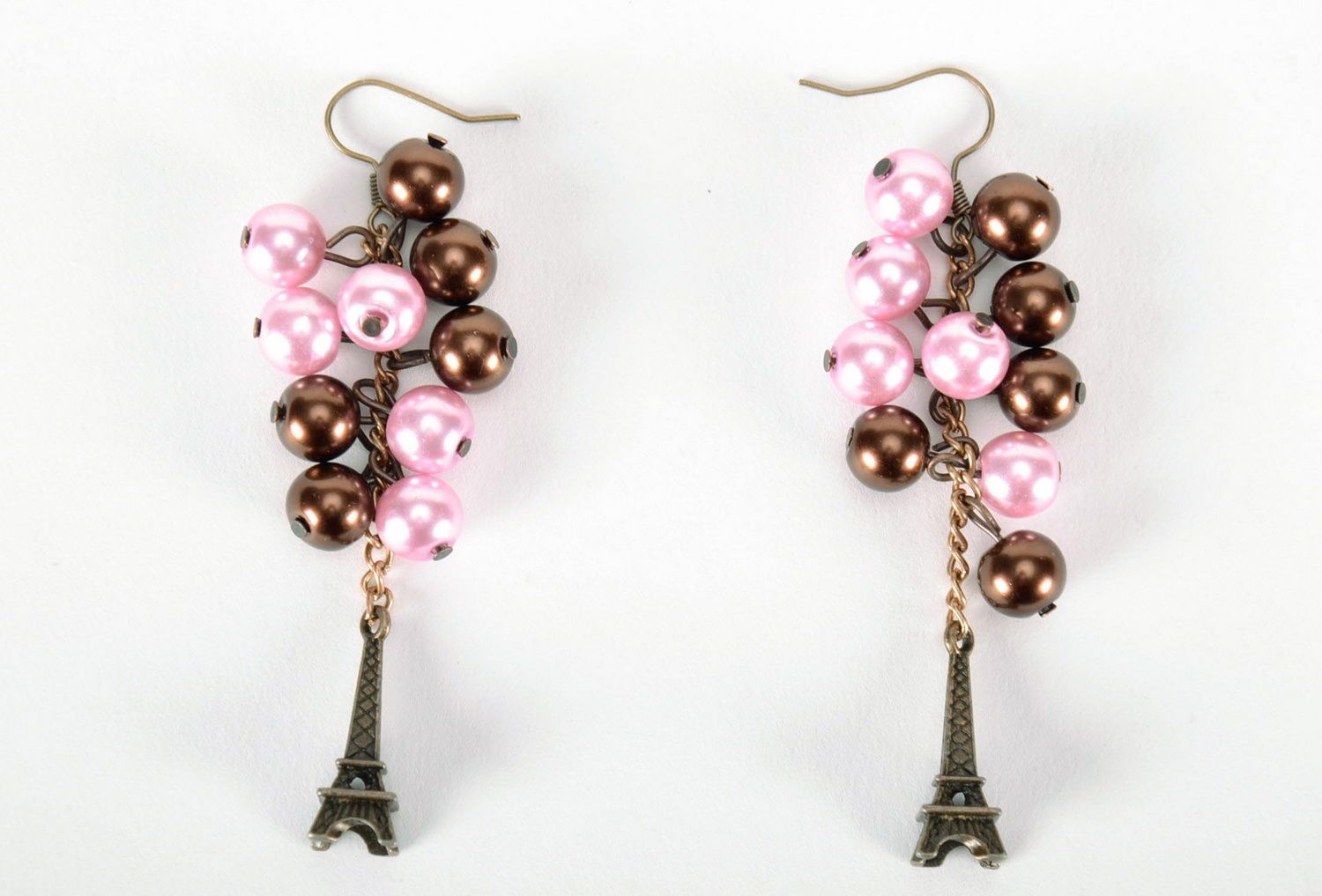Earrings with ceramic beads photo 3