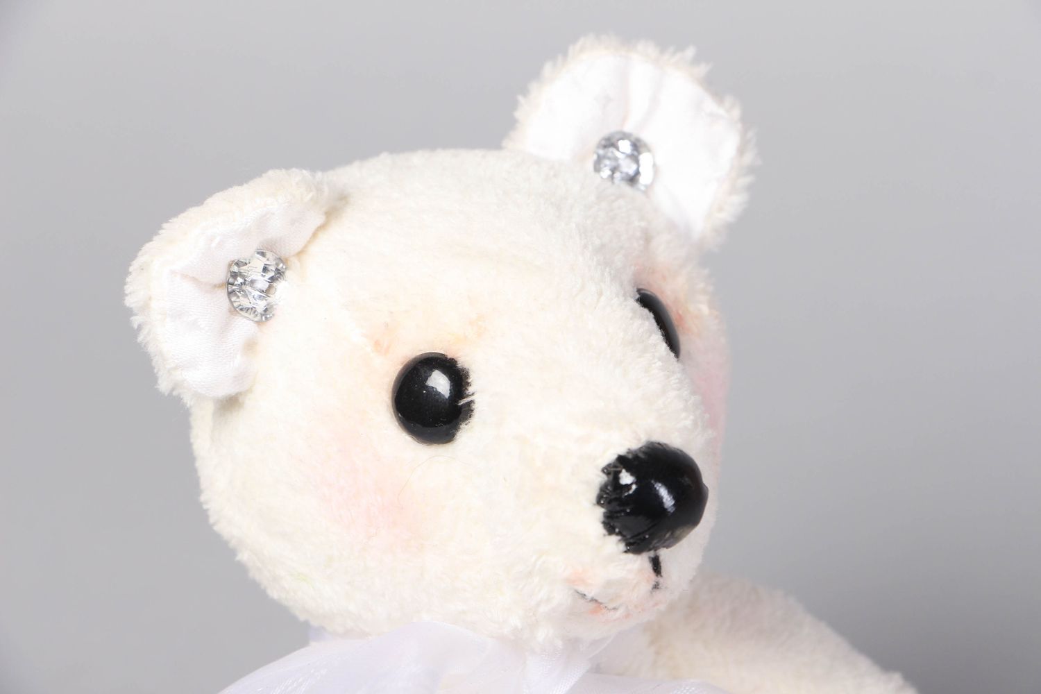 Handmade fabric soft toy Bear photo 2