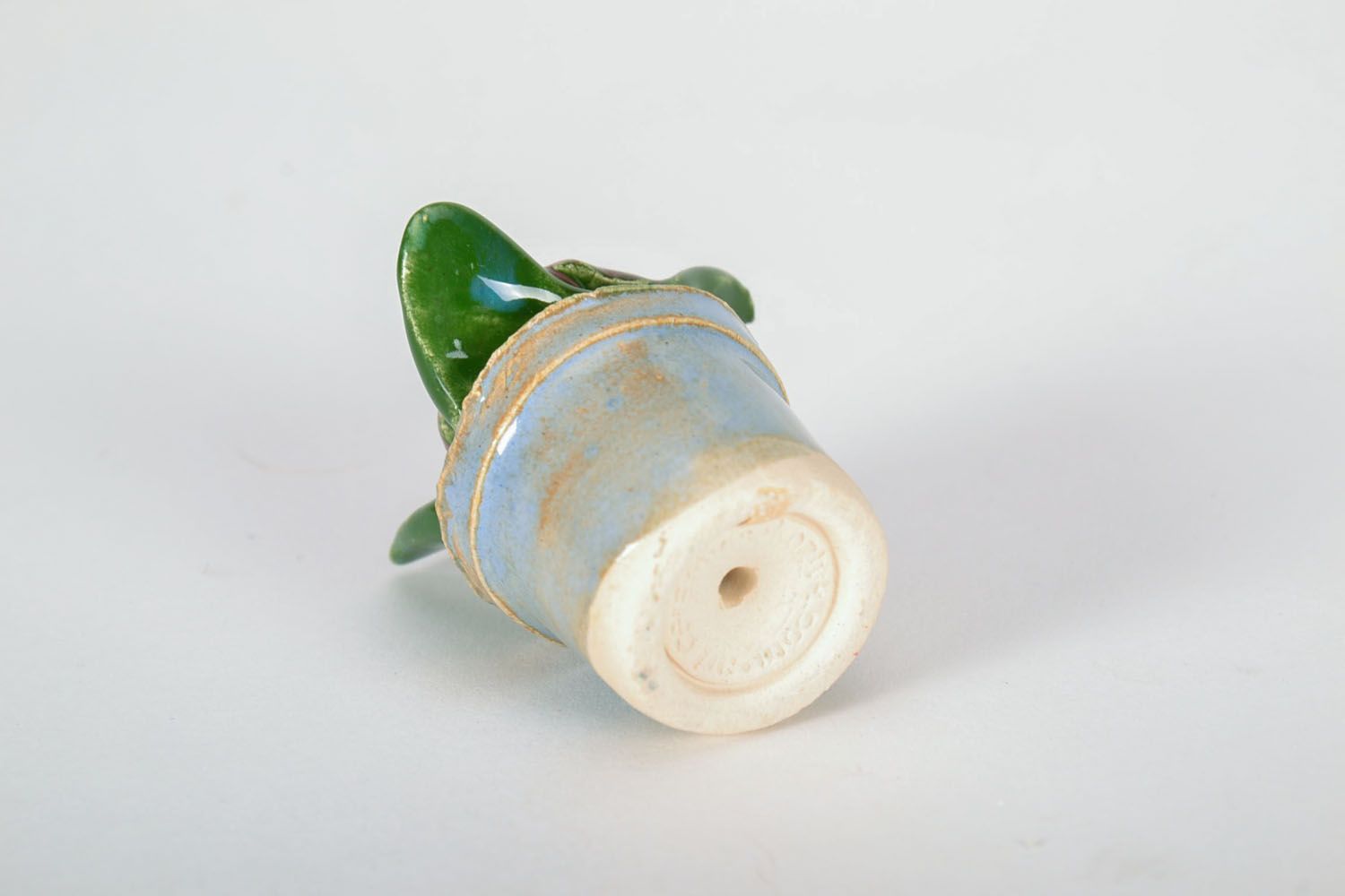 Figurine en céramique originale en forme de fleur photo 4