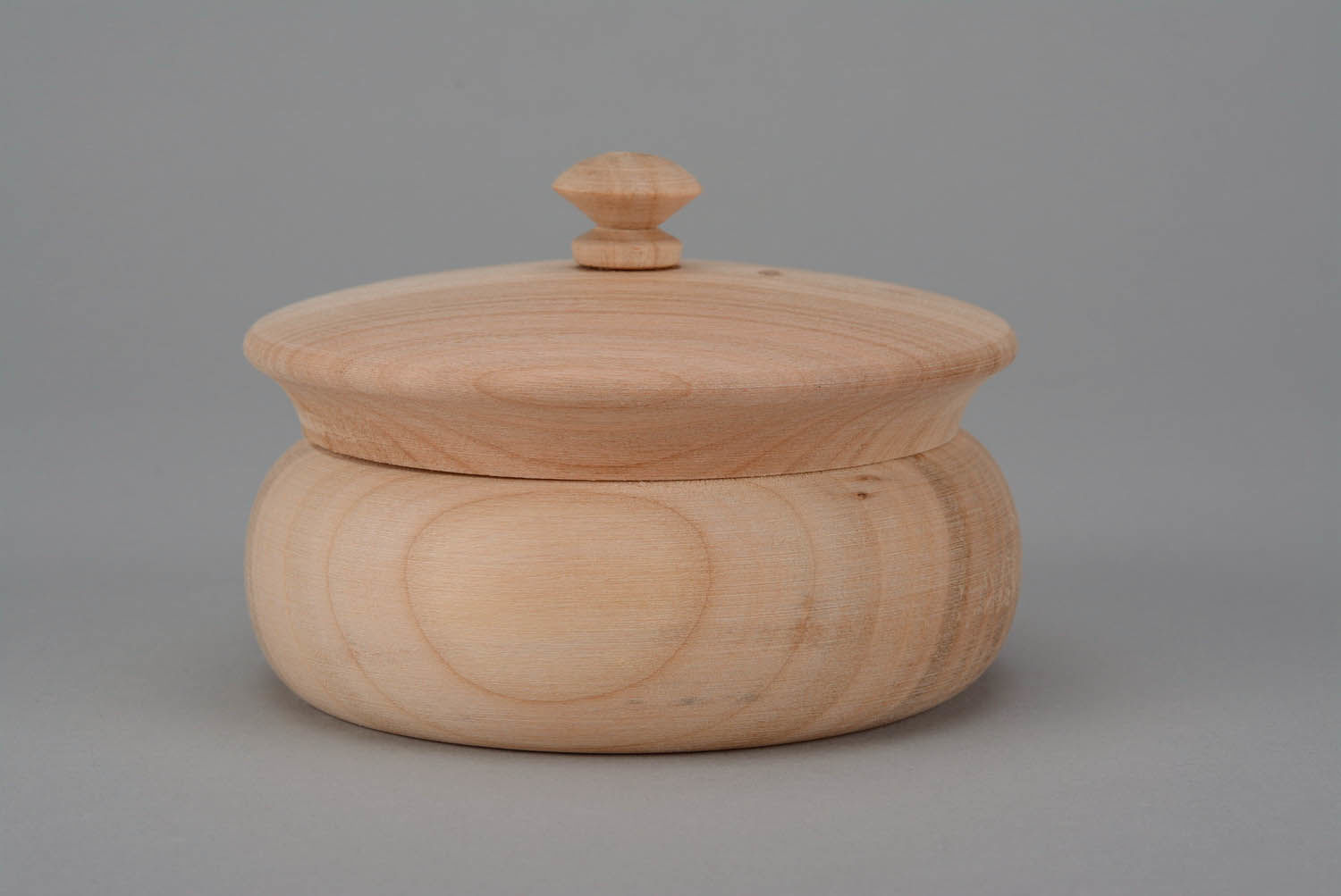 Wooden blank for round box photo 4