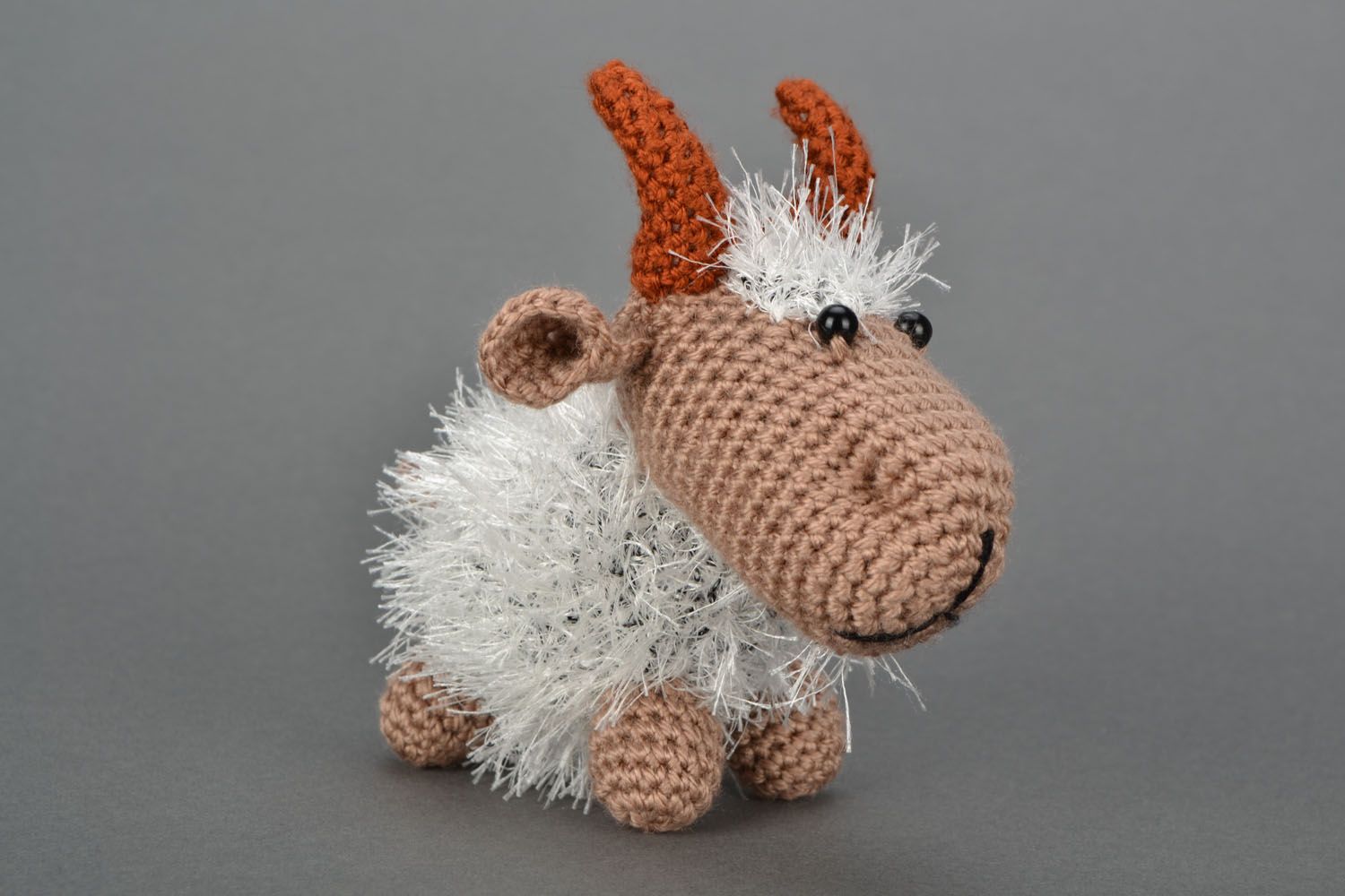 Homemade crochet toy Goat photo 1