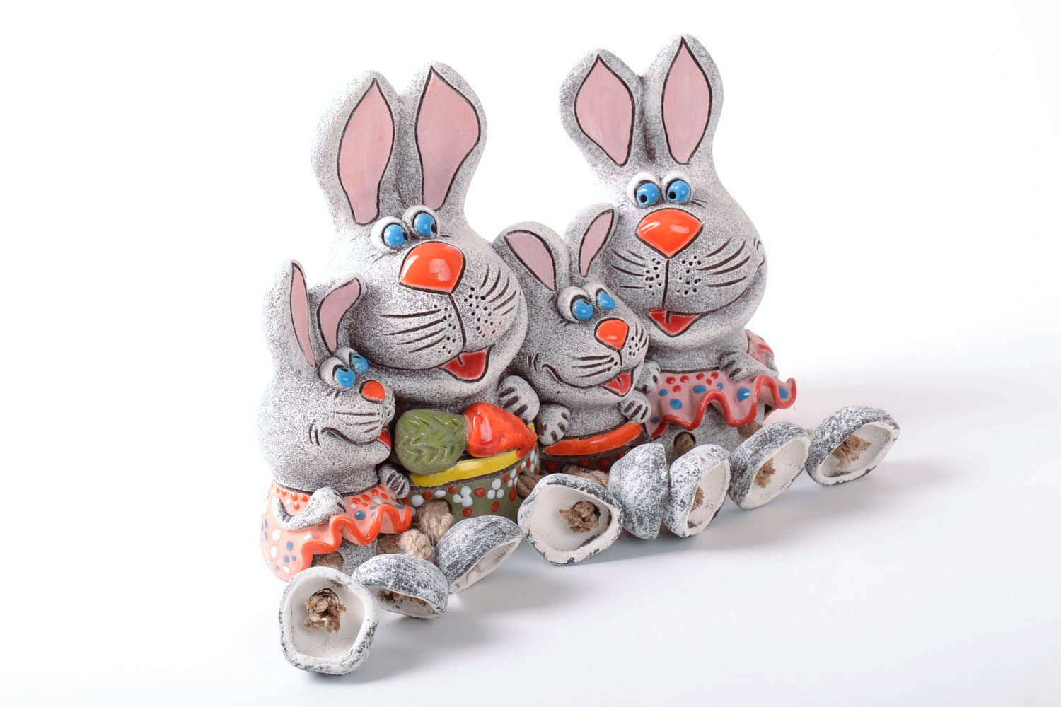 Alcancía de cerámica Conejos foto 1