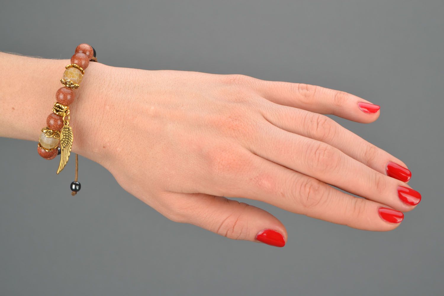 Damen Armband aus Natursteinen foto 1