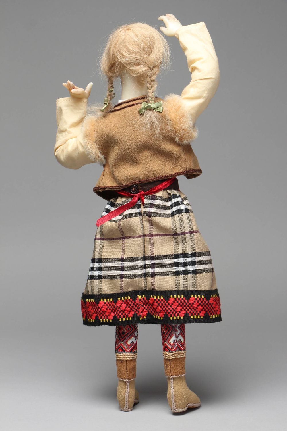 Designer handmade doll in ethnic suit photo 4