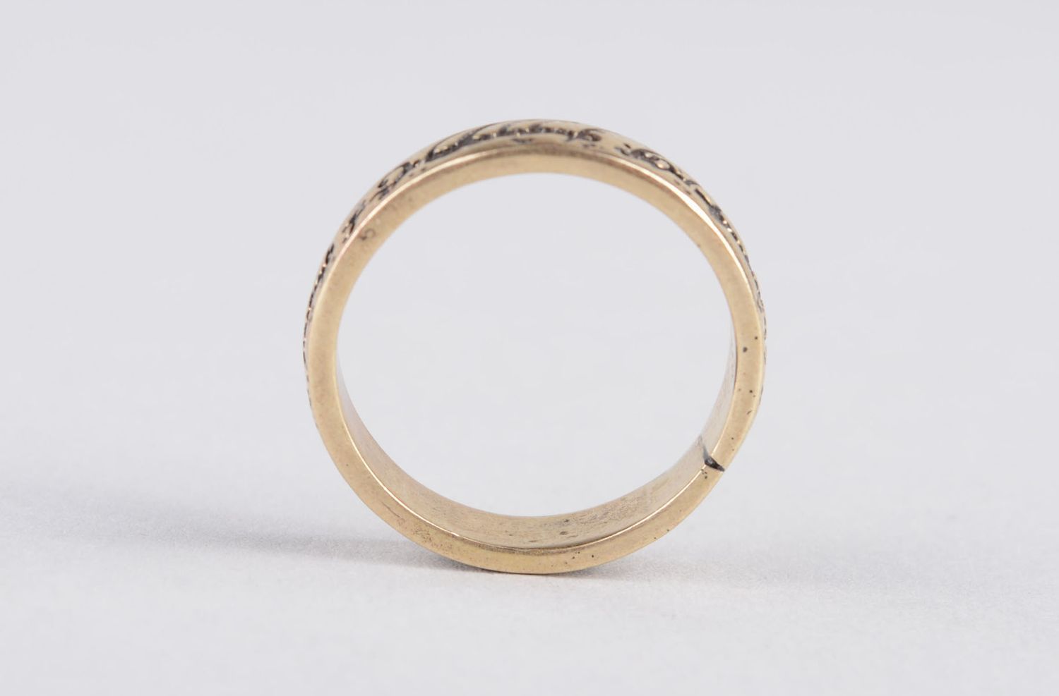 Handmade men ring bronze rings for men present for friend designer jewelry photo 5