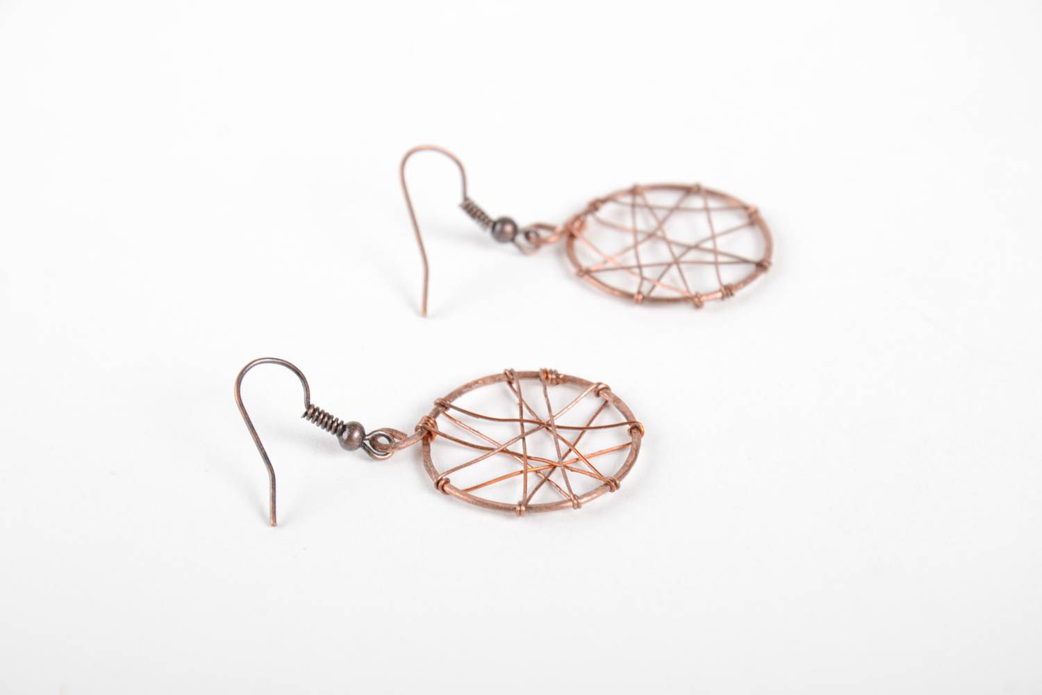 Handmade jewelry copper earrings designer earrings best gifts for women photo 4