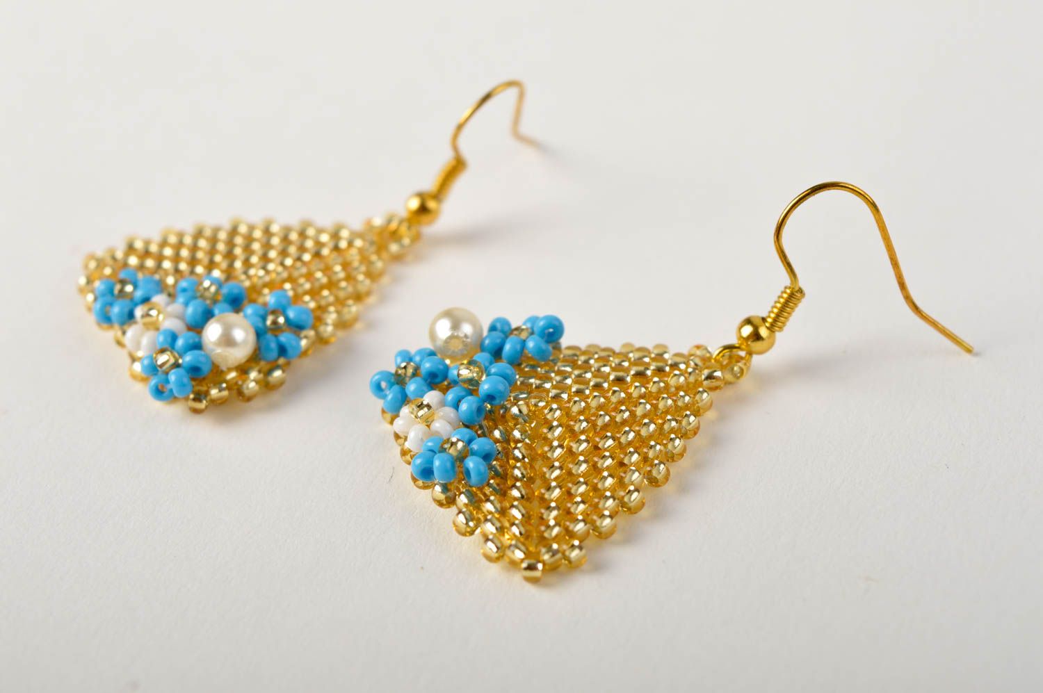 Handmade designer earrings unusual stylish earrings dangling earrings photo 2
