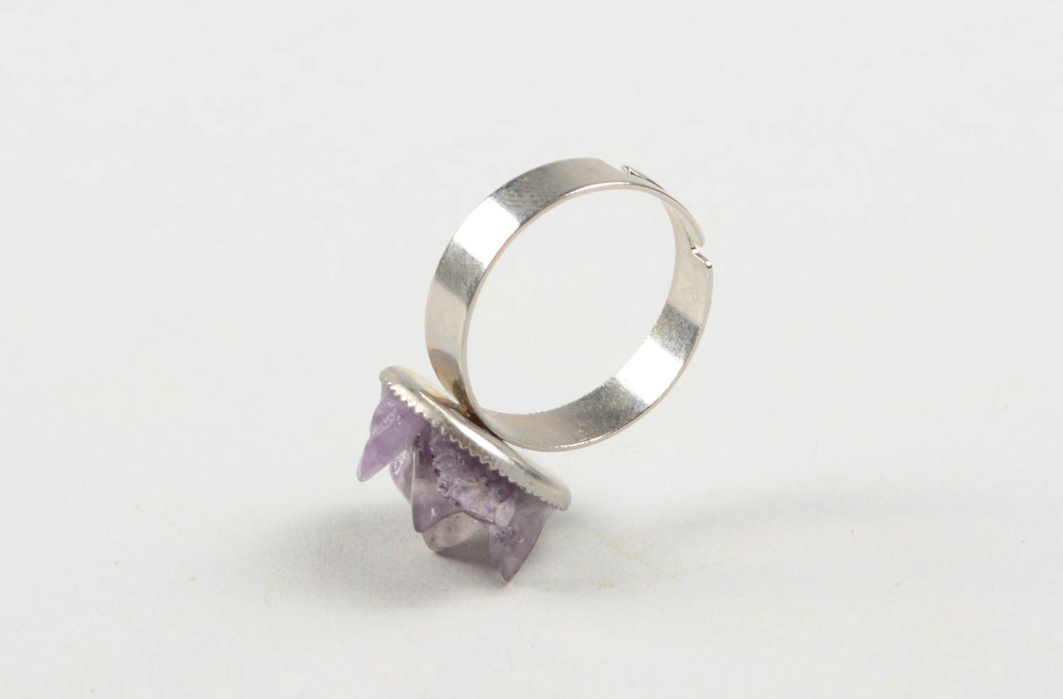 Metall Schmuck handmade Ring am Finger Damen Modeschmuck originelles Geschenk foto 3