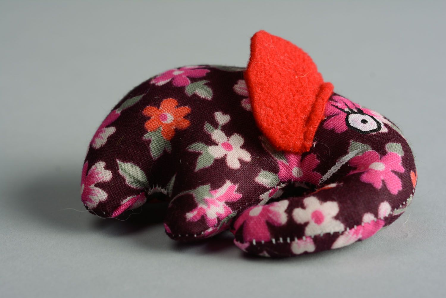 Soft toy Elephant with Floral Pattern photo 4