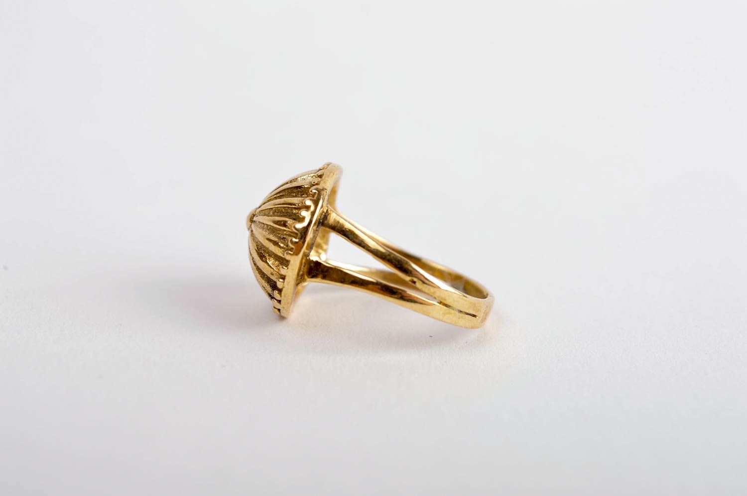 Handmade brass ring stylish designer ring beautiful female jewelry gift for her photo 3