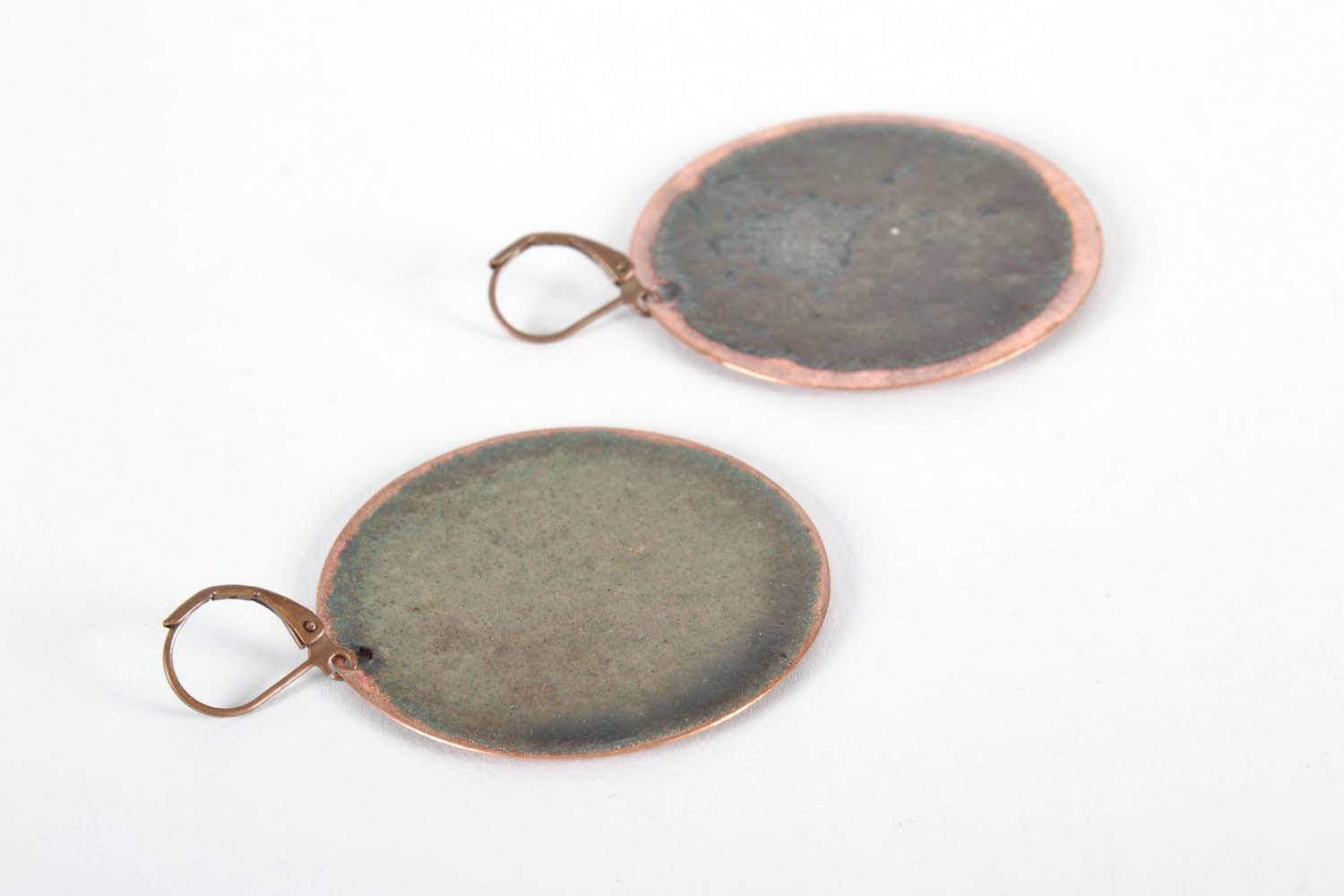 Blue copper earrings photo 3