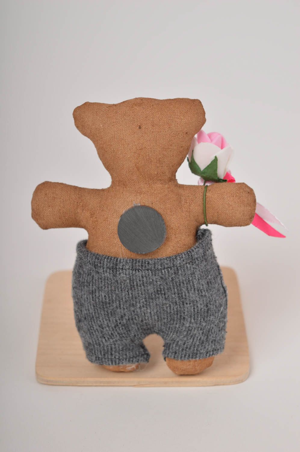 Handmade soft toy refrigerator magnet for decorative use only handmade gifts photo 3