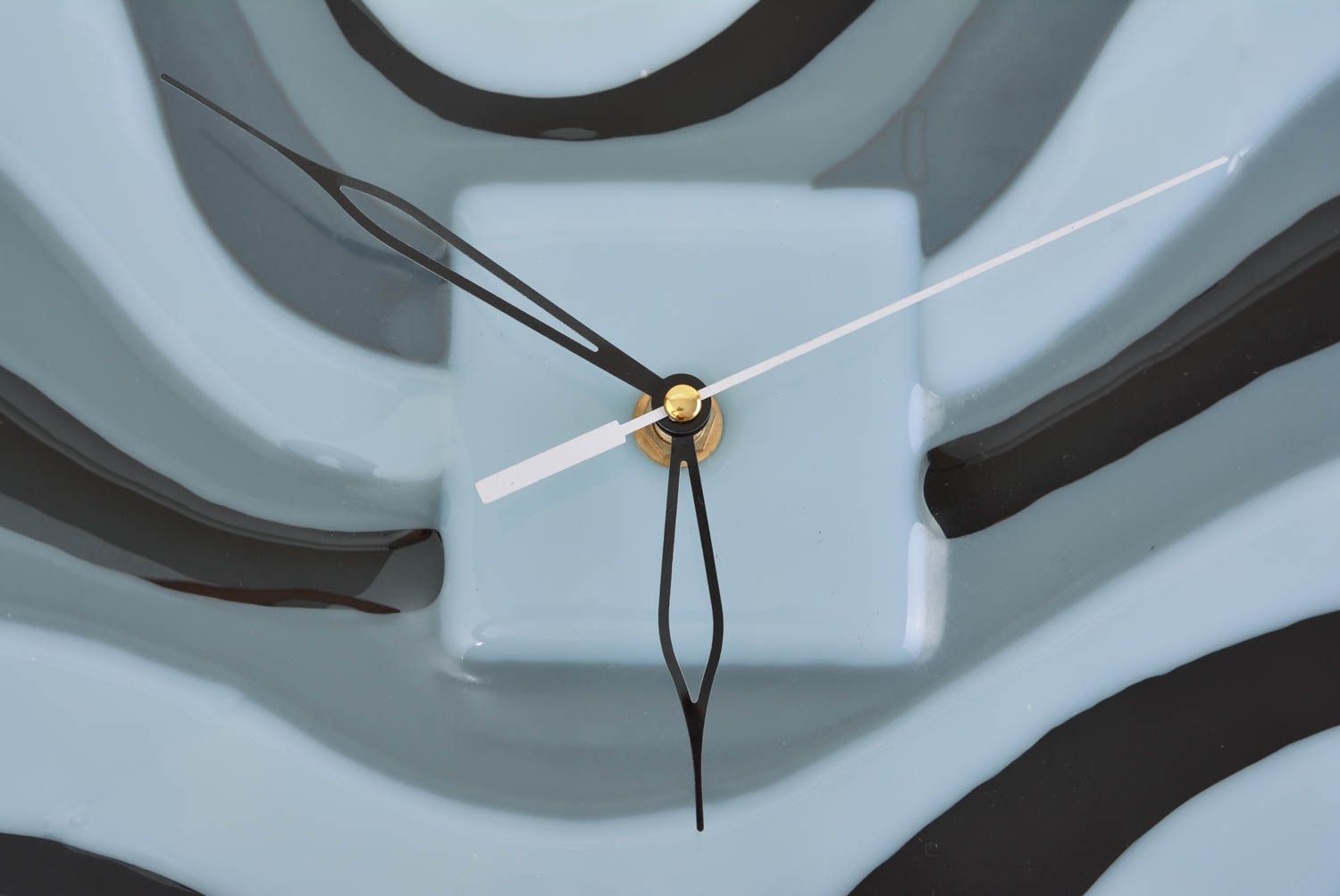 Настенные часы стеклянные часы ручной работы предмет интерьера прямоугольные фото 2