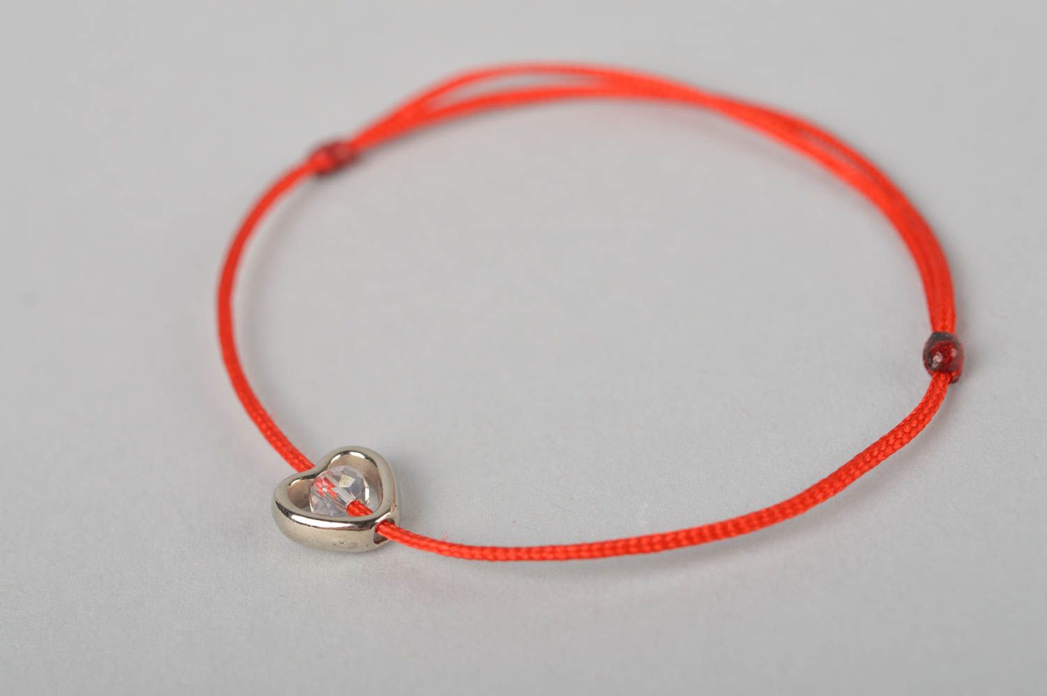 Handmade accessories designer bracelet beautiful red bracelet with bead  photo 4