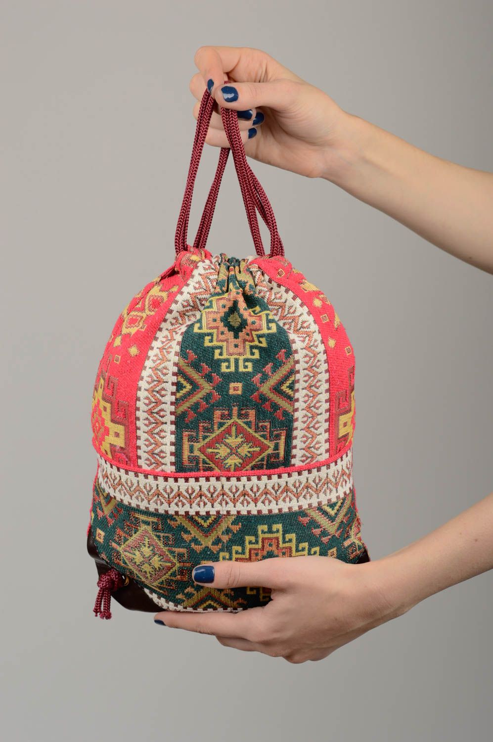 Women backpack bag backpack fabric bag lady handbag travel bag gift ideas photo 2
