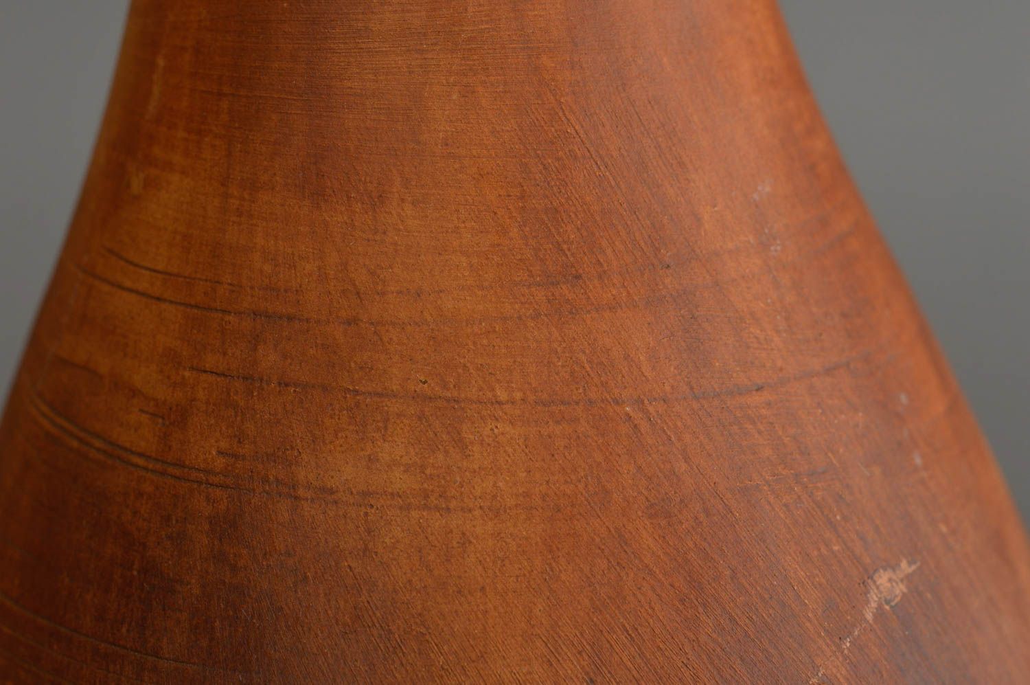 Braune öko reine handgemachte Flasche aus Keramik mit Korken für Alkohol 500 ml foto 5