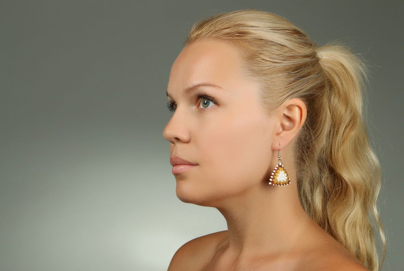 Beaded earrings Berehynia photo 4