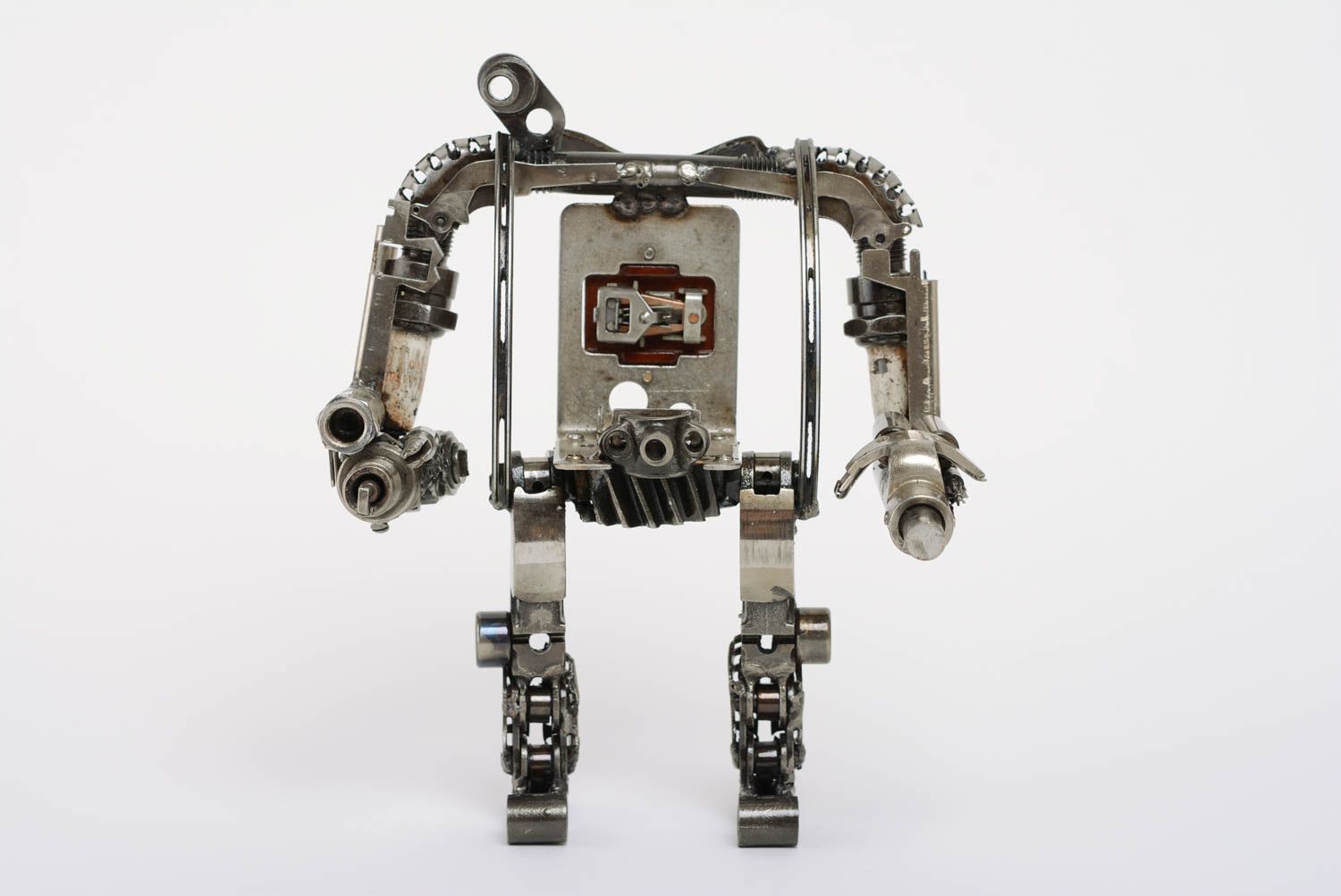 Support en métal pour téléphone portable fait main style techno-art Robot photo 2
