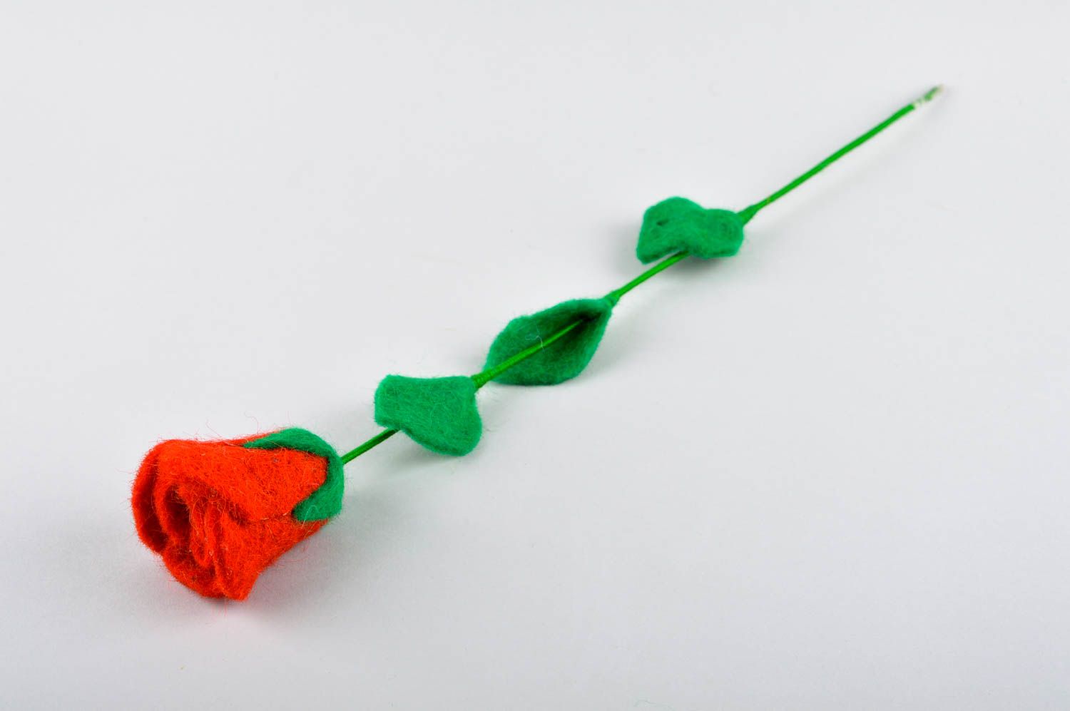 Handmade artificial flower unusual designer present cute woven accessories photo 7