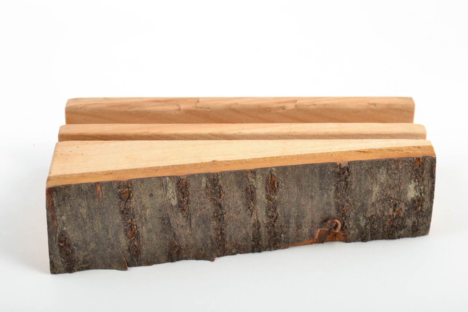 Holz Tablet Halter öko reines Accessoire von Handarbeit geschnitzt lackiert foto 3