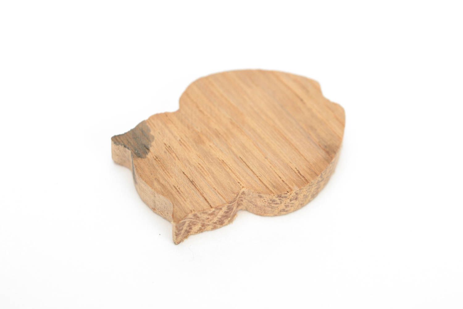 Fourniture pour bijoux bois naturel en forme de hibou à décorer faite main photo 3