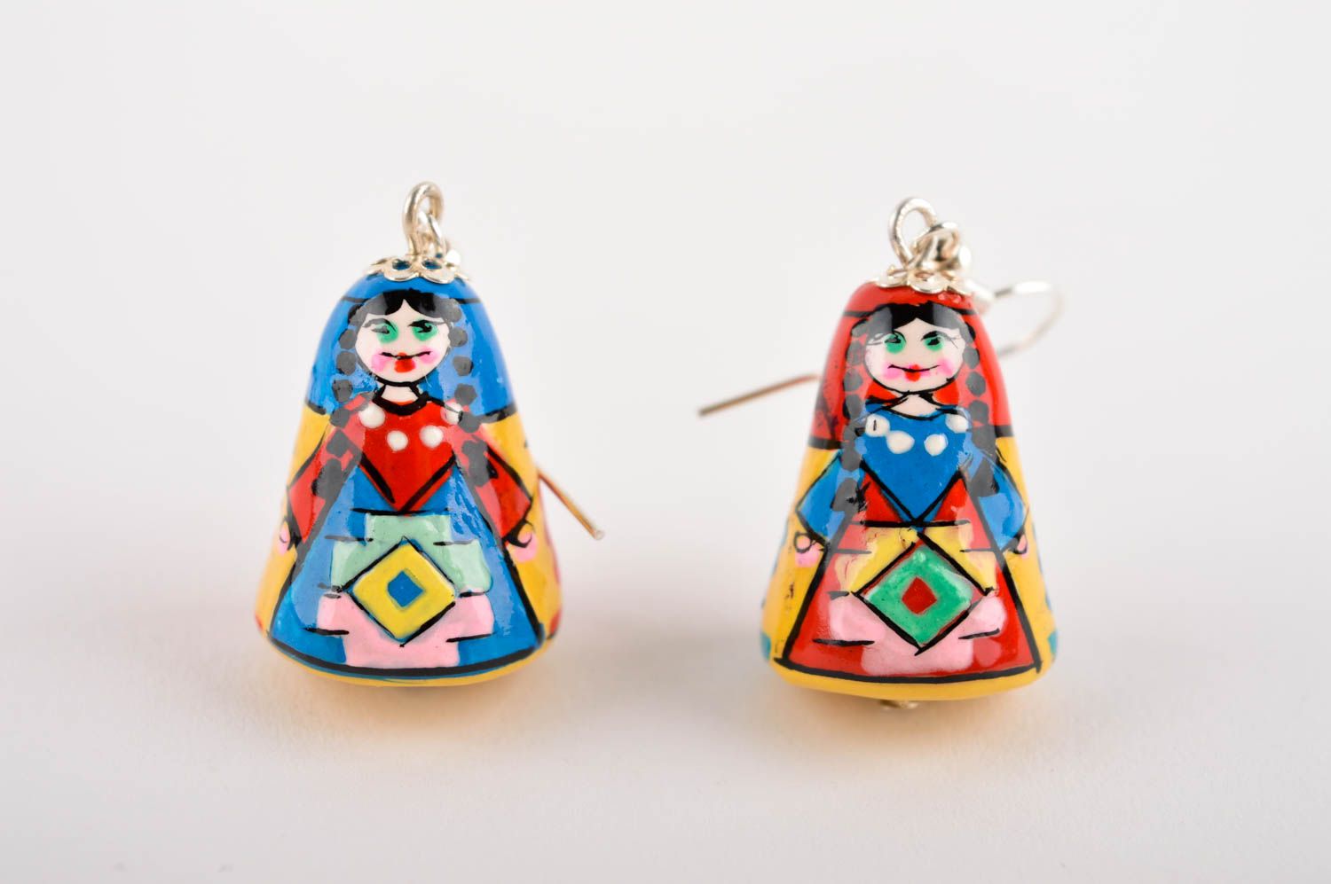 Handmade Ohrringe Juwelier Modeschmuck Polymer Clay Schmuck Geschenk für Frauen foto 5