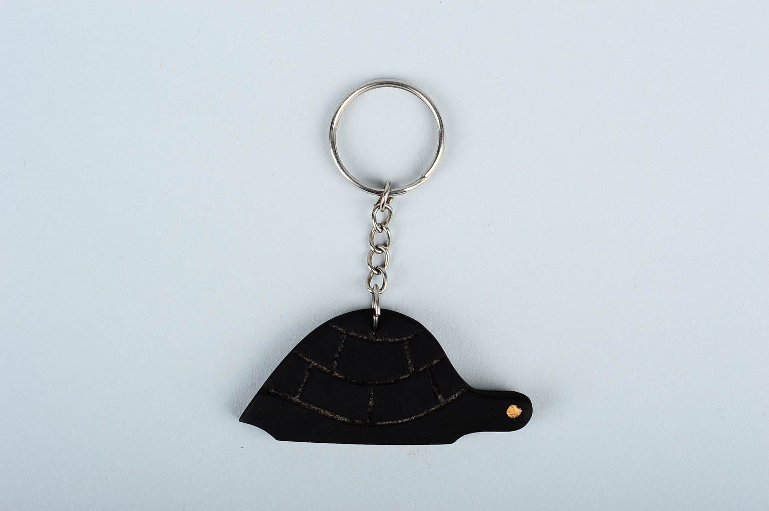 Llavero de madera accesorio para llaves con forma de tortuga regalo original foto 3