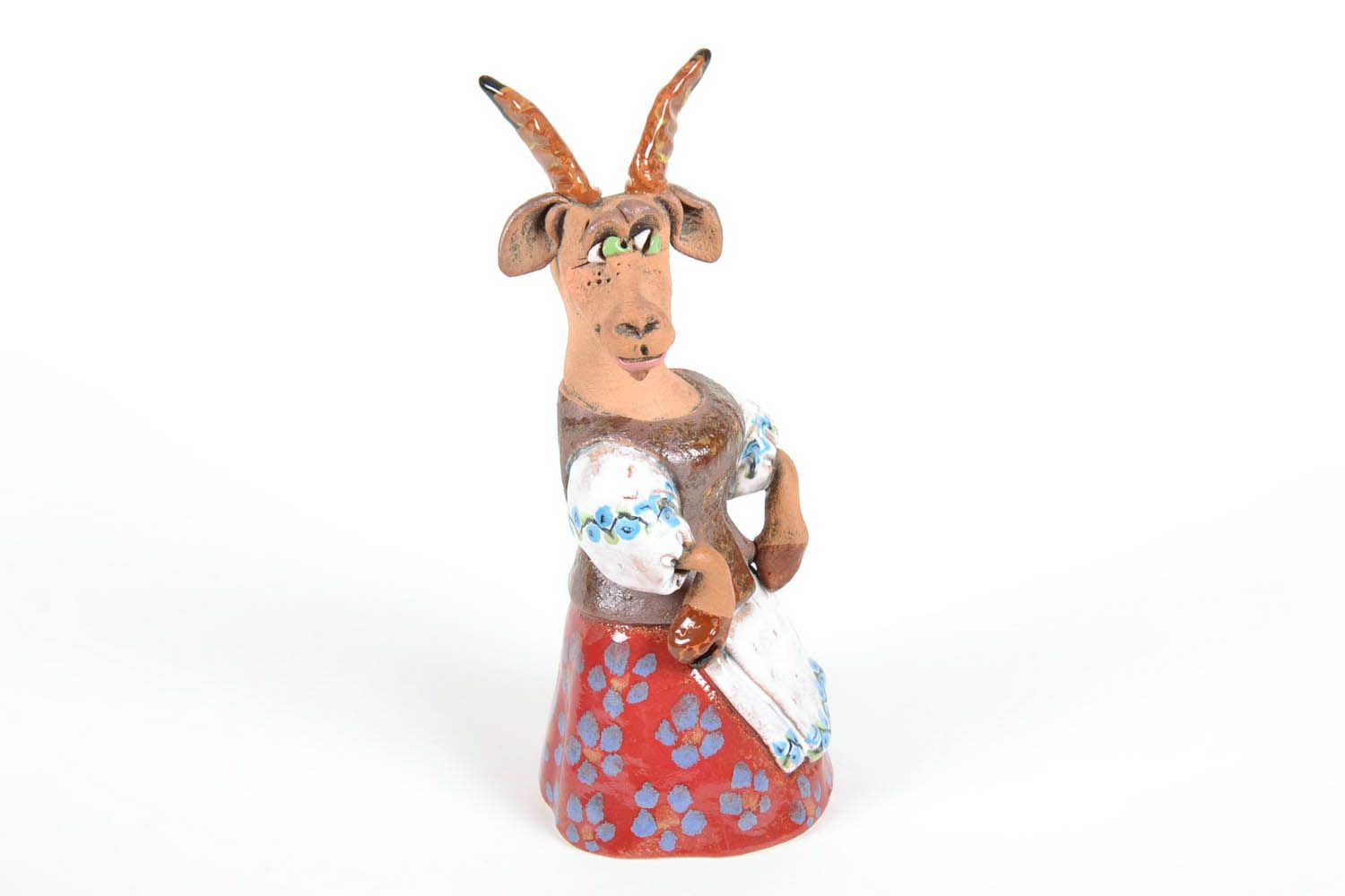 Statuina in ceramica fatta a mano soprammobile divertente souvenir originale foto 4