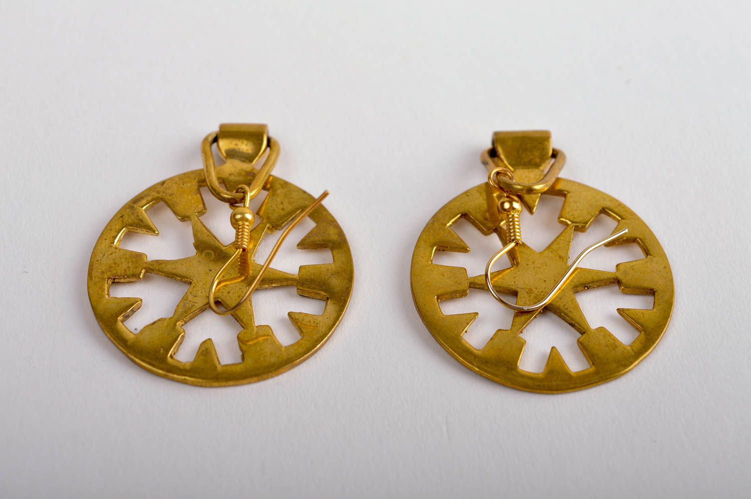 Stylish handmade metal earrings beautiful jewellery fashion trends gift ideas photo 5