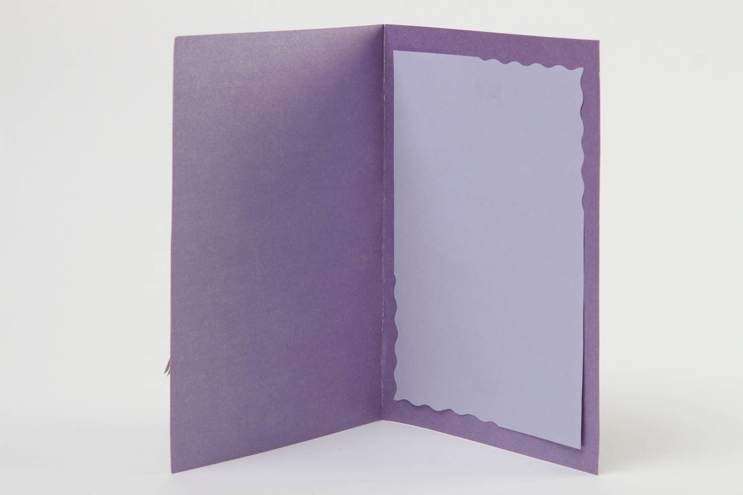 Handmade schöne Grusskarten Scrapbook Karten Papier Karten rechteckig violett foto 3