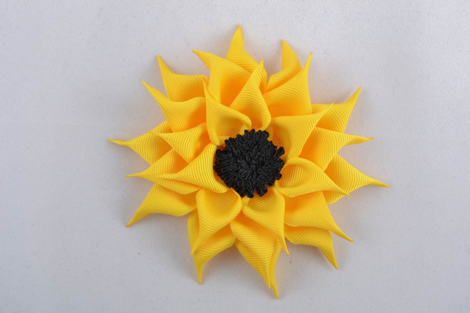 Handgemachte Haarspange Sonnenblume foto 1