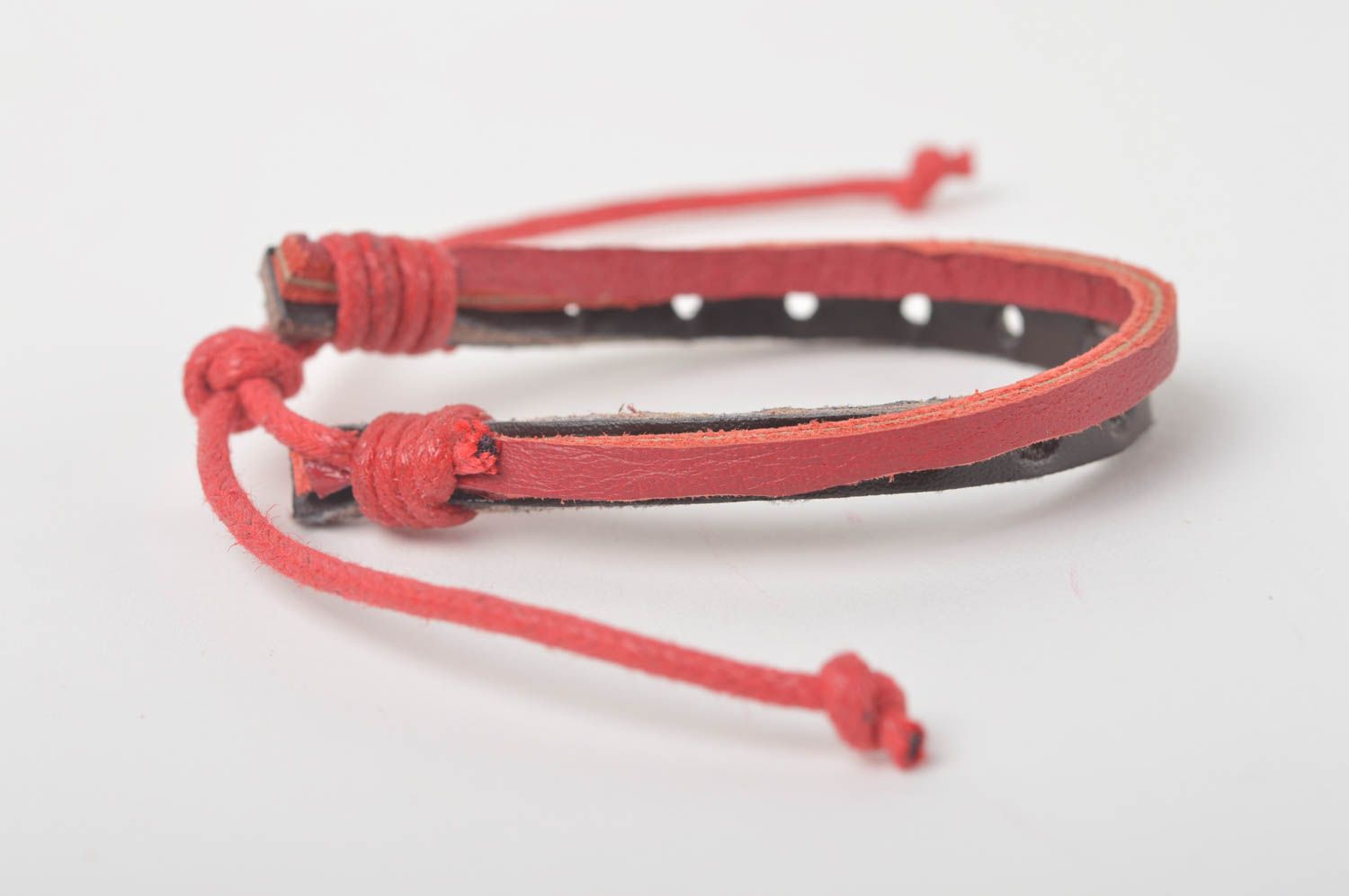 Handmade unisex wrist bracelet genuine leather bracelet designs gifts for her photo 2