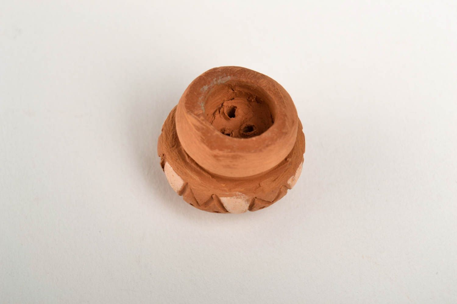 Курительный аксессуар ручной работы изделие из глины курительная принадлежность фото 5