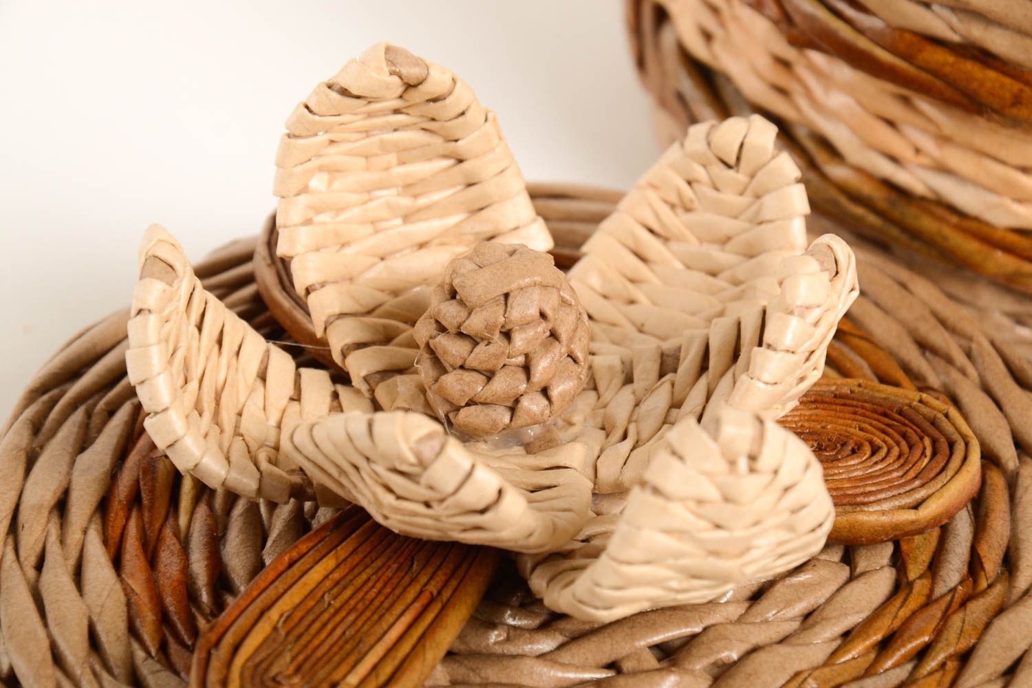 Handmade woven basket unusual lovely accessory interesting kitchen utensils photo 5
